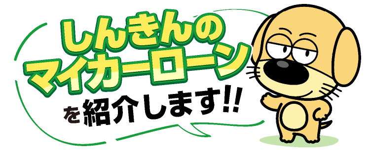 しんきんのマイカーローンを紹介するぞう